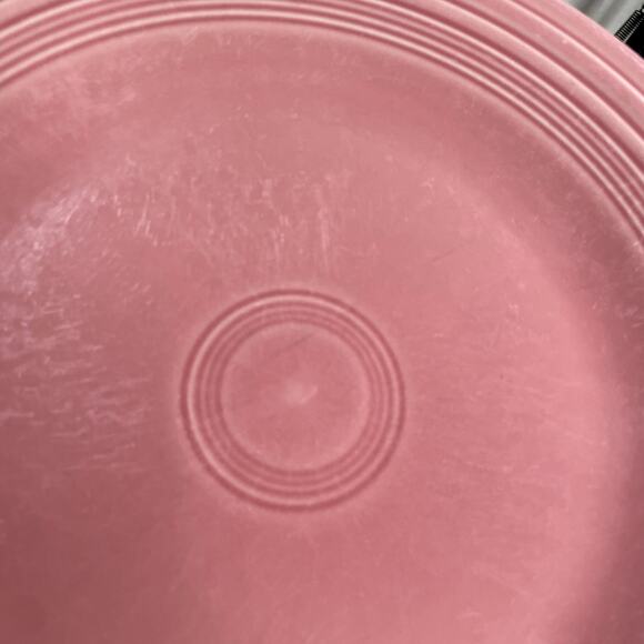 Fiesta Retired Rose Pink Dinner Plate Salad Plate Cereal Bowl Set Vintage 90s - Picture 7 of 9